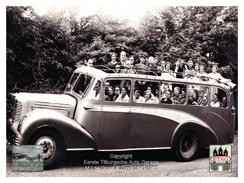 1946 Unic Bus Coach trip Lourdes France