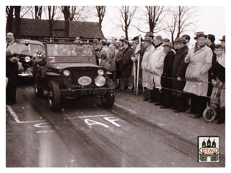 1951 Brabant Grensrit Startnummer 43 Willy Jeep