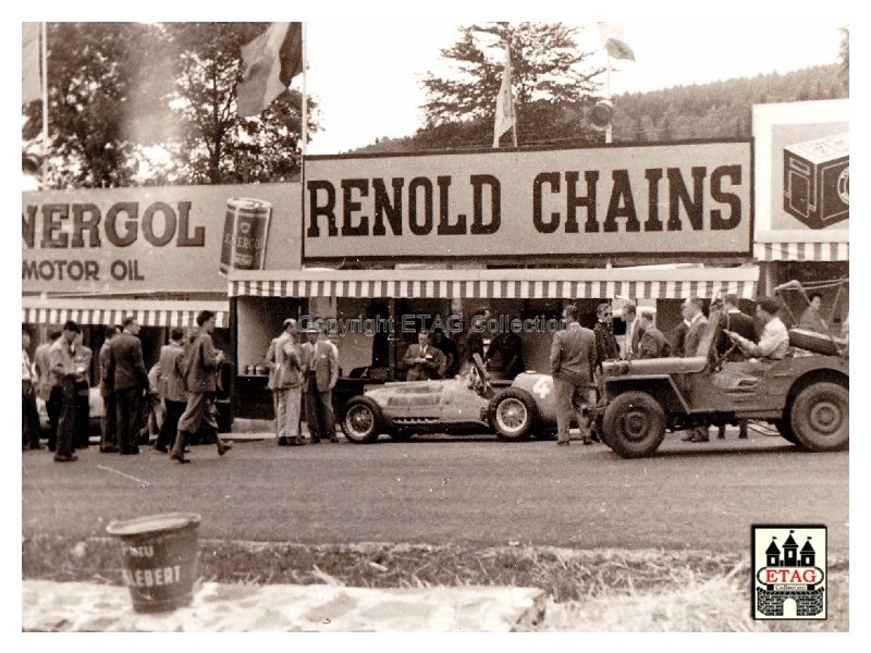 1950 Francorchamps Ferrari Ascari #4 Pits