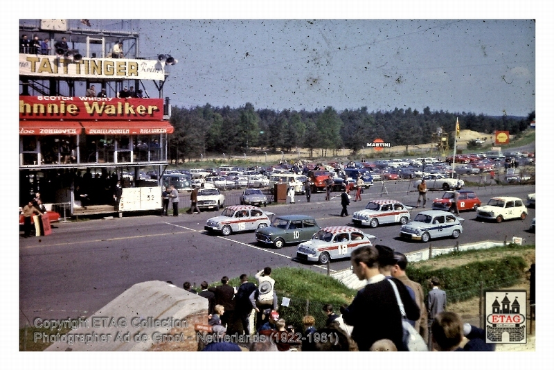 1966 Zolder EK Toerwagens (05) Start Fiat Abarth 500, Mini