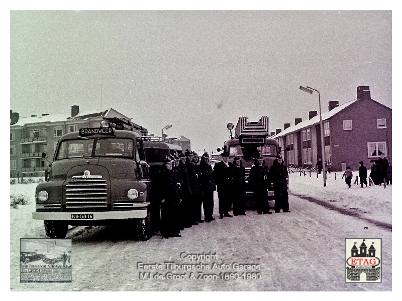 1951 Bedford Brandweerwagen Tilburg (4d) NB0816 RingbaanZuid