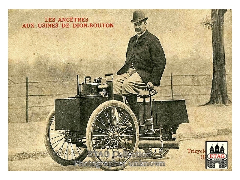 1888 Dion Bouton Steamed Tricycle