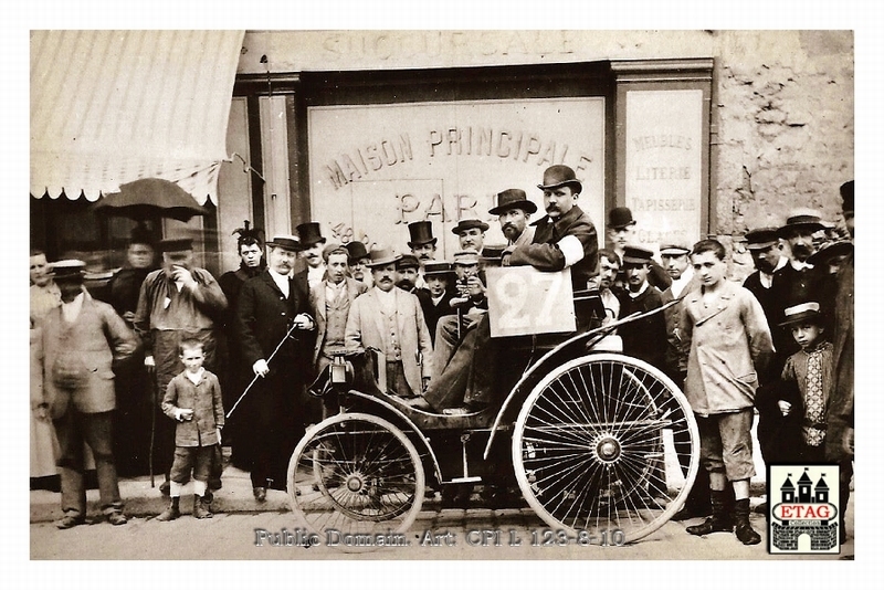 1894 Paris Rouen Peugeot Rigolet #27.Finished 11th