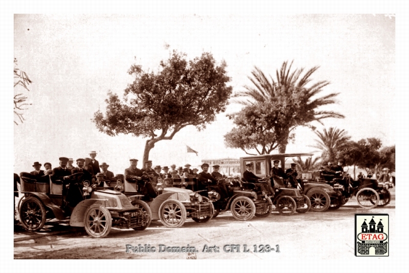 1902 Paris Nice Delahaye during stop