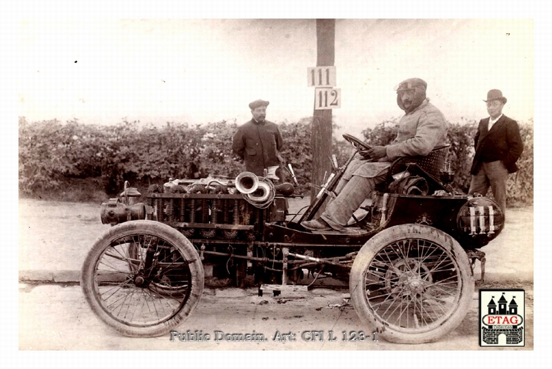 1901 Paris Berlin Cottereau Foret #111 Dnf Paddock