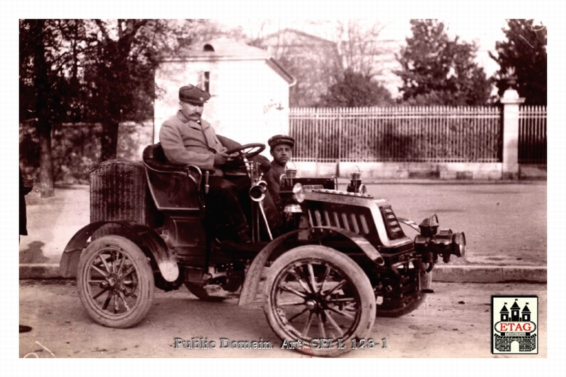 1902 Paris Nice Darracq M.Fugier # Arriving Draguignant