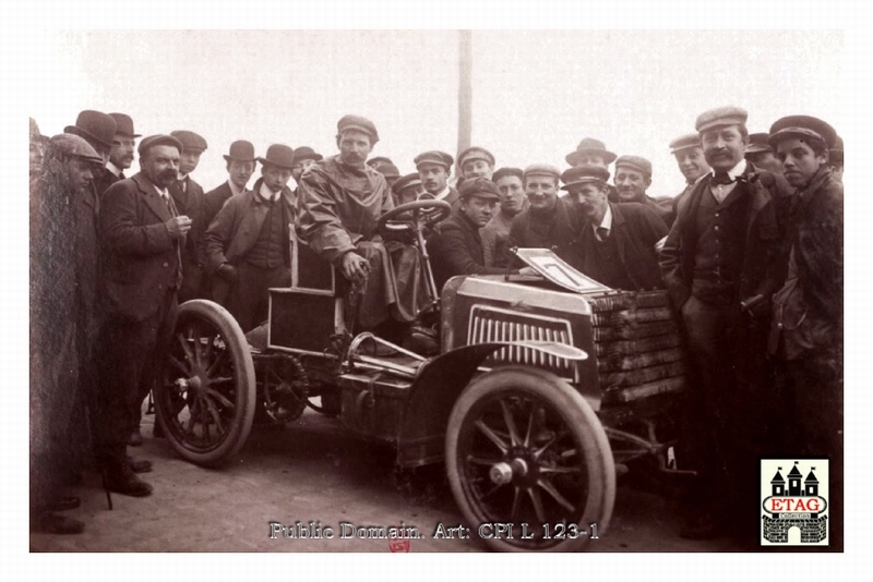 1902 Course de Vitesse Panhard Henry Farman #4 Saint Germain