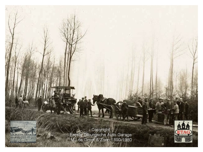 1923 Delahaye Brandweerwagen Korps Tilburg Oefening