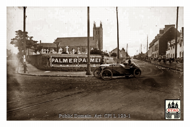 1911 Boulogne Delage Rene Thomas #37 Race3 3rth