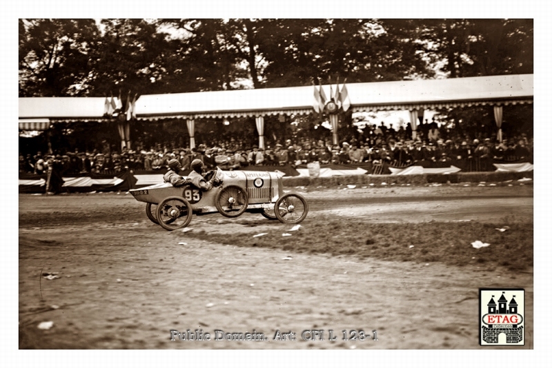 1923 Bol D`Or Amilcar Fratissier #93 Pass Grandstand
