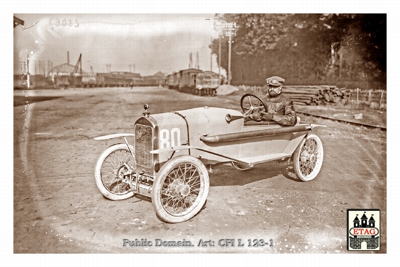 1921 Course Cote Gaillon Senechal Robert #80 Paddock