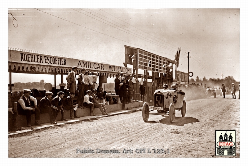1922 Lyon ACF Benjamin Hivert #54 Pass Grandstand