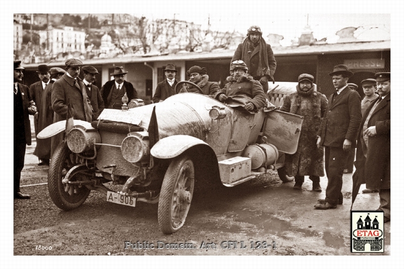 1912 Monte Carlo Graf Egon Frankel #8 15th Paddock