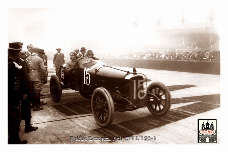 1913 Amiens Sunbeam Jean Chassagne #15 3rth Start