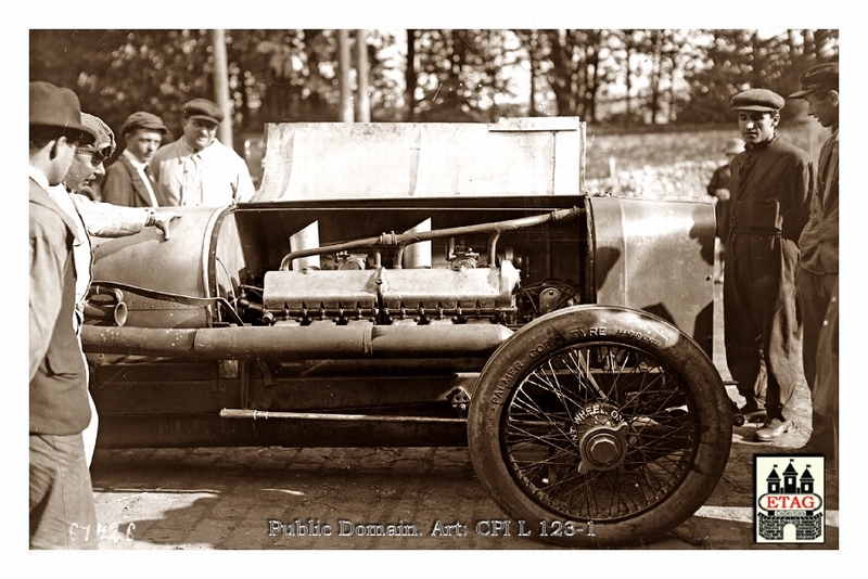 1920 Course Cote Gaillon Sunbeam Rene Thomas Open Bonnet