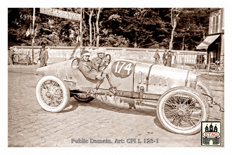 1921 Course Cote Gaillon Sunbeam Mss Ivy Cummings #174 Paddo