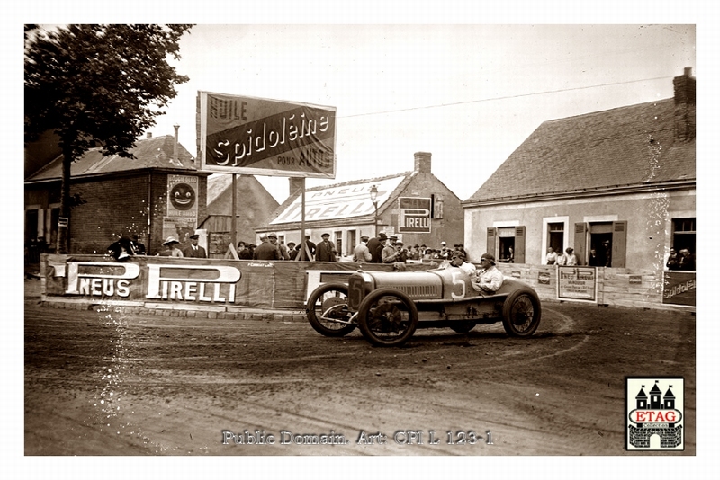 1921 Le Mans Sunbeam Rene Thomas #5 Dnf23laps Race
