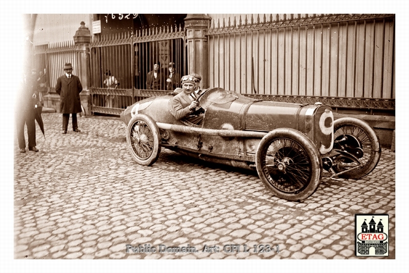 1922 Strasbourg Sunbeam Jean Chassagne #9 Dnf5laps Paddock2