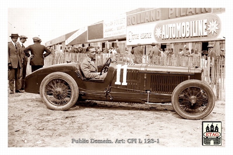 1925 Montlhery Sunbeam Caberto Conelli #11 Dnf22laps Paddock