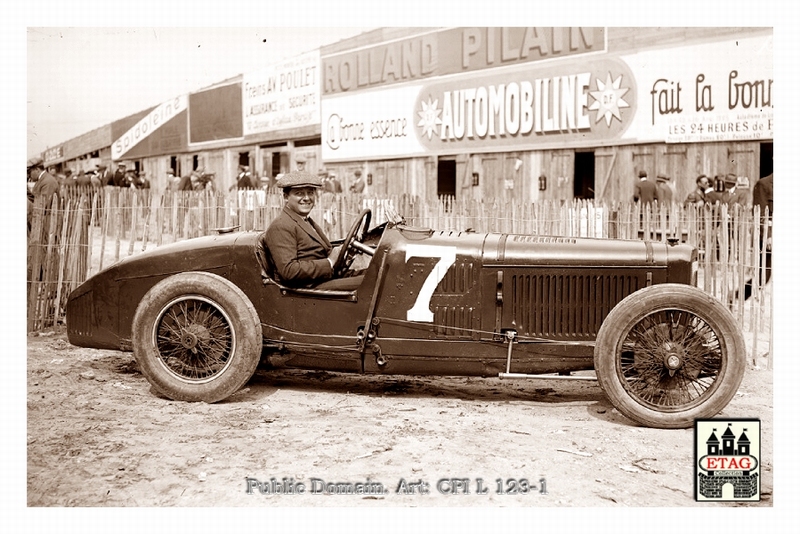 1925 Montlhery Sunbeam Giulio Masetti #7 3rth Paddock