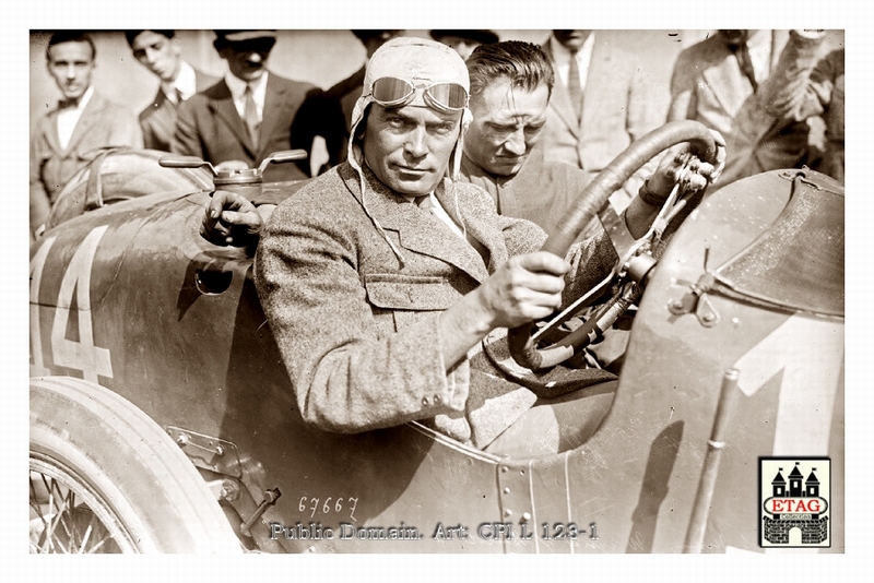 1921 Le Mans Ballot Louis Wagner #14 7th Portrait