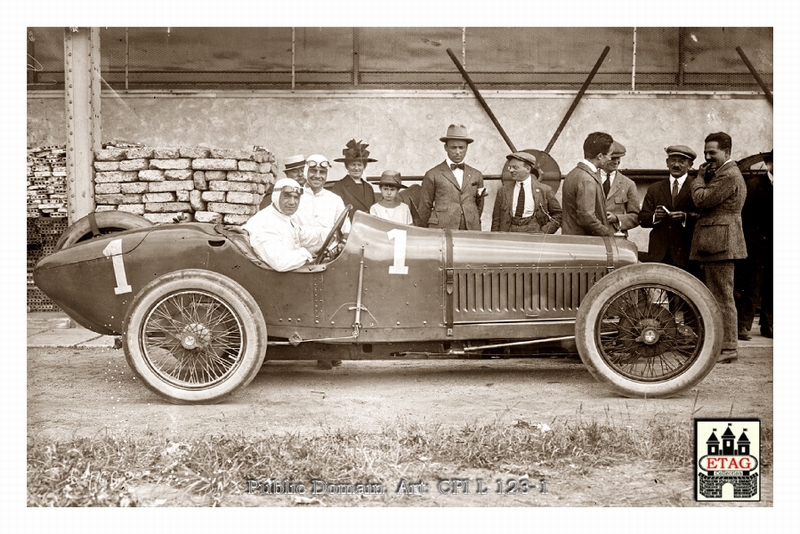 1921 Le Mans Ballot Ralph de Palma #1 2nd Paddock