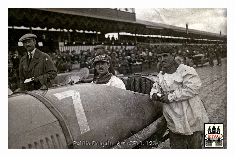 1922 Strasbourg Ballot Jules Goux #7 Dnf31laps Portrait
