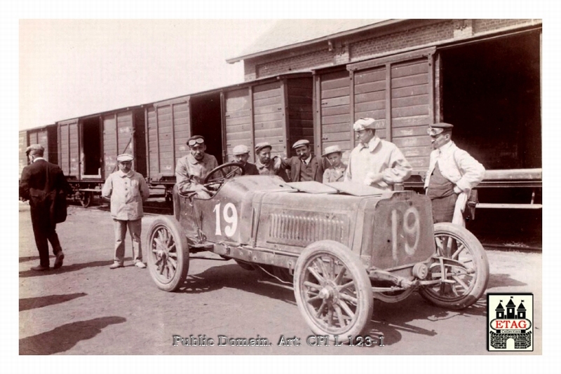 1904 Circuit Ardennes Darracq Paul Baras #19 Dnf1lap Paddock