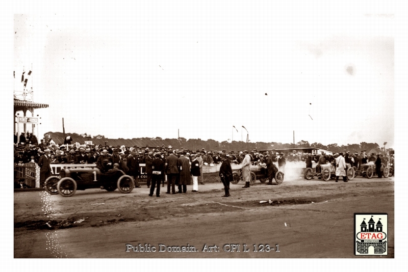 1908 Dieppe Delage Albert Guyot #1 1st Depart