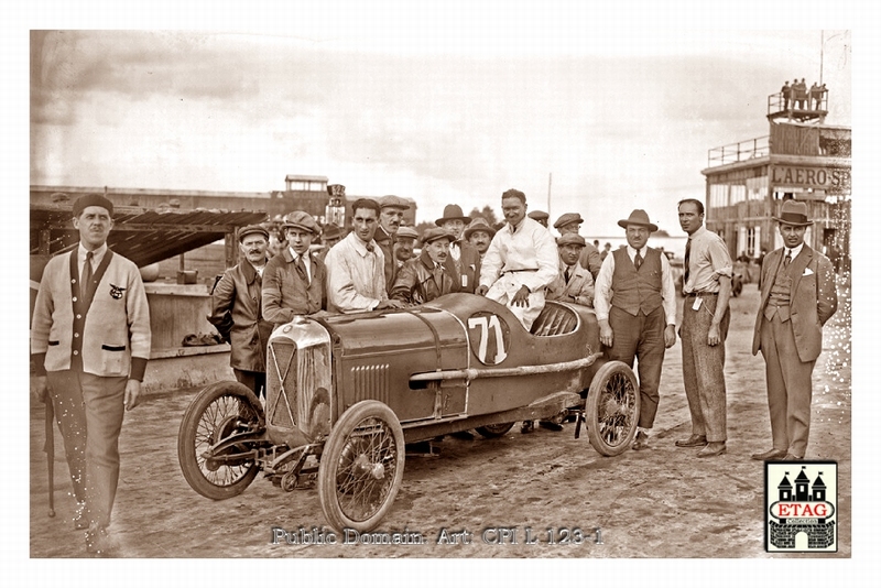 1926 Montlhery Salmson D`Havrincourt #71 1st Paddock