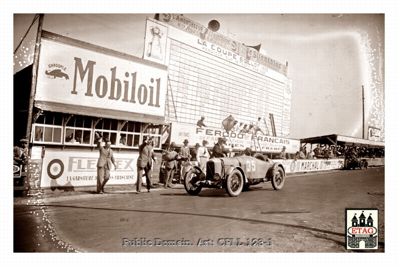 1928 Boulogne Salmson Rousseau #35 Passing Time table