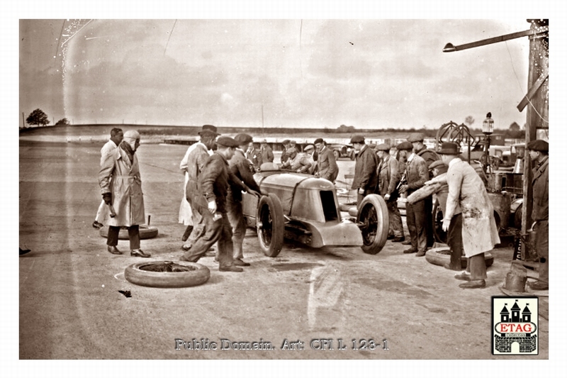 1927 Montlhery Voisin Marchand Morel & Kiriloff # Tyre chang