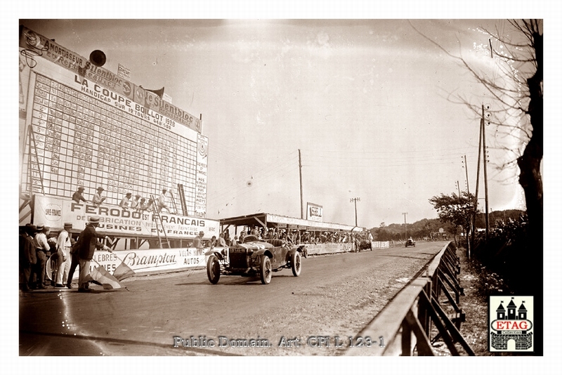 1928 Boulogne Alfa Iwvnowski #16 NP Pass time table Race