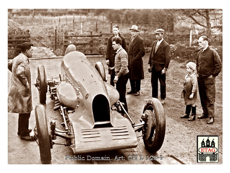 1927 Pendine Sands Bluebird Campbell Recordcar Paddock1