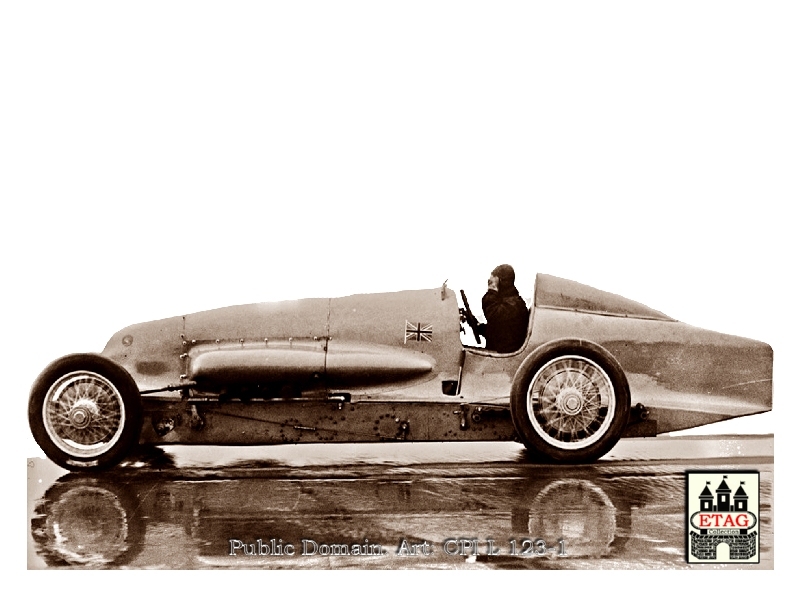 1927 Pendine Sands Bluebird Campbell Record attempt5