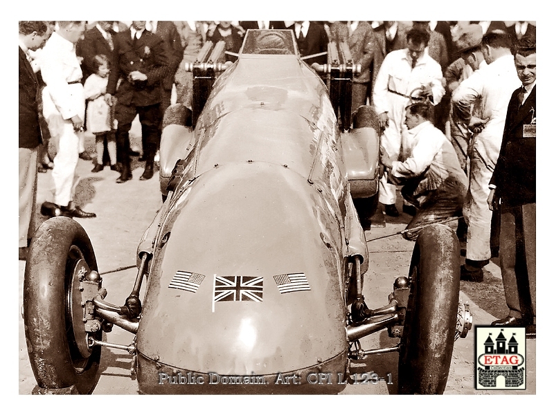 1928 Daytona Beach Bluebird Napier Campbell, Parry Thomas