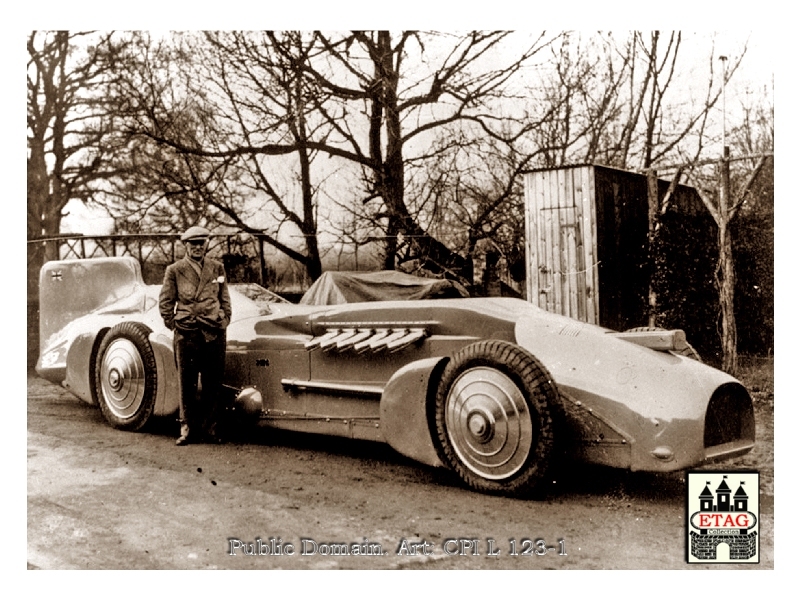 1933 Brooklands Bluebird Campbell The New Bluebird Napier2