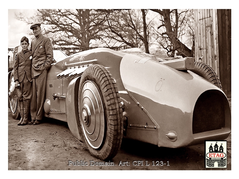 1933 Brooklands Bluebird Campbell The New Bluebird Napier3