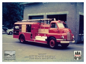 1950 Bedford Brandweerwagen Tilburg N76295 (1b) Kazerne