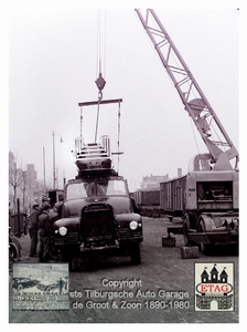 1951 Bedford Brandweerwagen Tilburg (7f) Spoorlaan montage