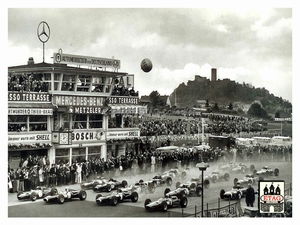 1965 Nurburgring BRM Graham Hill #9 Start