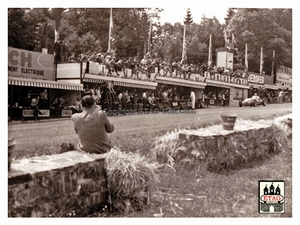 1950 Francorchamps Alfa Fangio #10 Passing pits