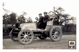 1900 La Cote Saint Barbe Gaillon Mors M. Brasier in car