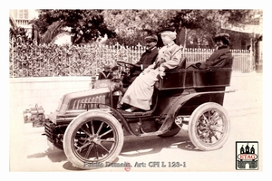 1902 Paris Nice Delahaye Mme Delahaye #51 Arriving Nice
