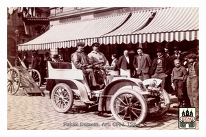 1902 Paris Nice Gladiator Tranchant #15 Arriving Lyon