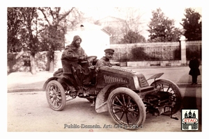 1902 Paris Nice Mors Villain #29 Arriving Draguignant