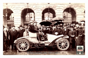 1902 Paris Nice Pieper Vallade #33 In car
