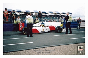 1993 Imola Italie McLaren Honda Ayrton Senna #8 Pitlane