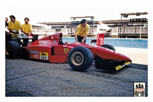 1993 Imola Italie Ferrari Gerard Berger #28 Pitlane 1