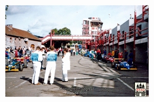 1993 Francorchamps Opel Lotus Barrichello #2 Behind pits